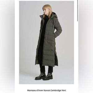 Women's Long Puffer Coat - Olive Green ** you will never be cold again!**